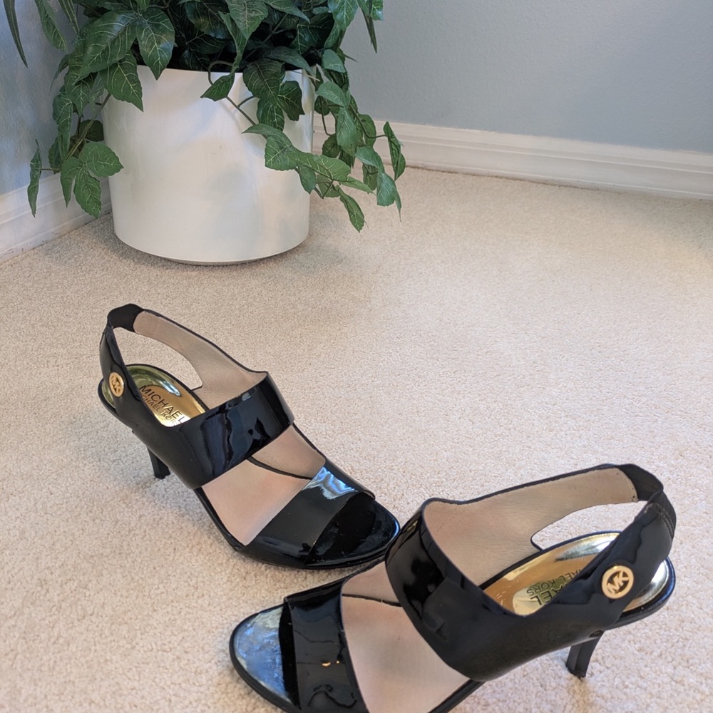 Michael Kors Black Patent Leather Women's Heels